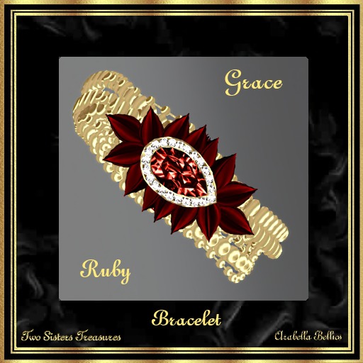TST - GRACE RUBY BRACELET YG.