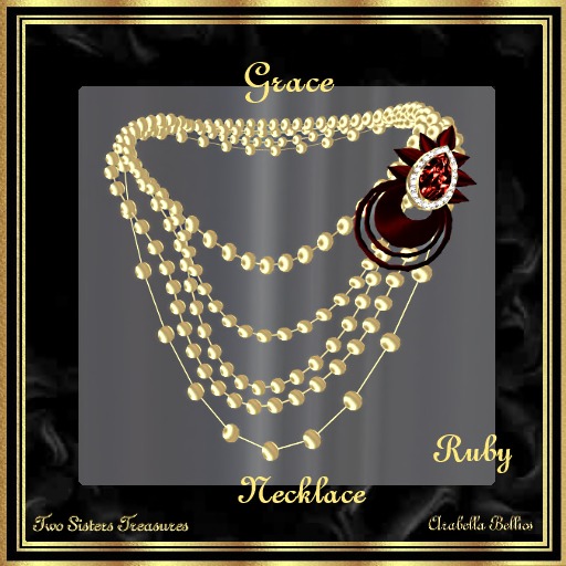 TST - GRACE RUBY NECKLACE YG.