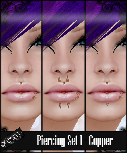 . Dream . Piercing Set 1 - Copper