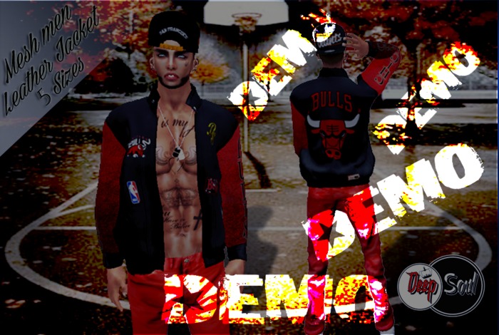 D.S Demo Mesh Leather Jacket