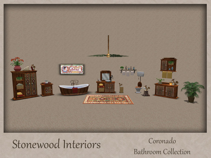Second Life Marketplace - Stonewood Interiors Coronado Bathroom