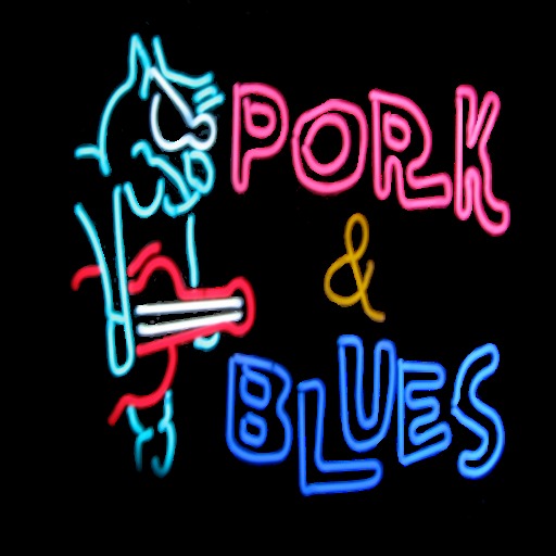 pork n blues neon sign