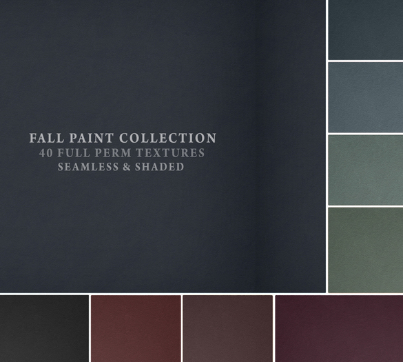 Fall & Winter Paint Collection I 40 Seamless & Shaded Full Perm Textures