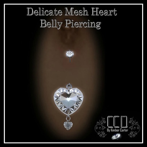 CCD - Asha Belly Jewel, belly piercing Reflective Diamonds 
