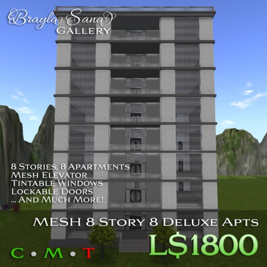 Modern Taupe 8-story Mega Building