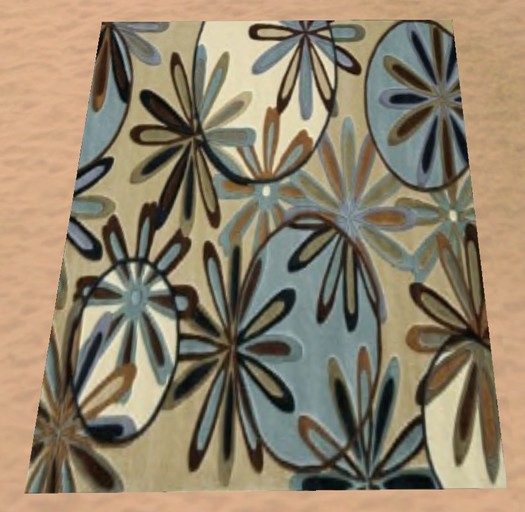 Rug 16 - Blue flowers