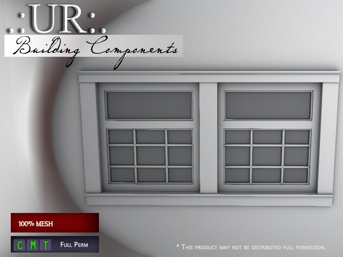 .:UR:. Queen Anne Dining Set - Window  (full perm mesh)