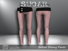 SUGAR Belted Skinny Pants LUSH3 Boxed