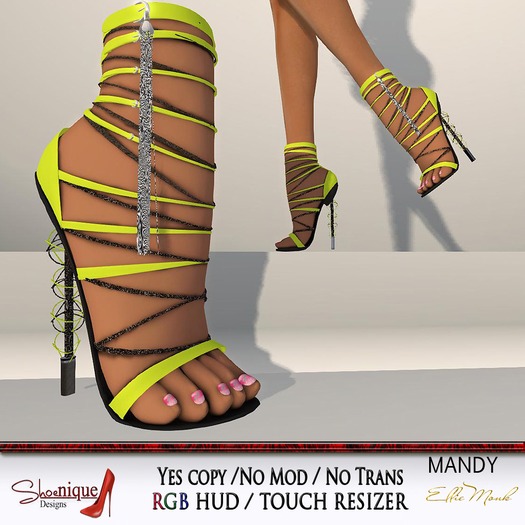 **SD** Mandy Yellow Heels  RGB BSM