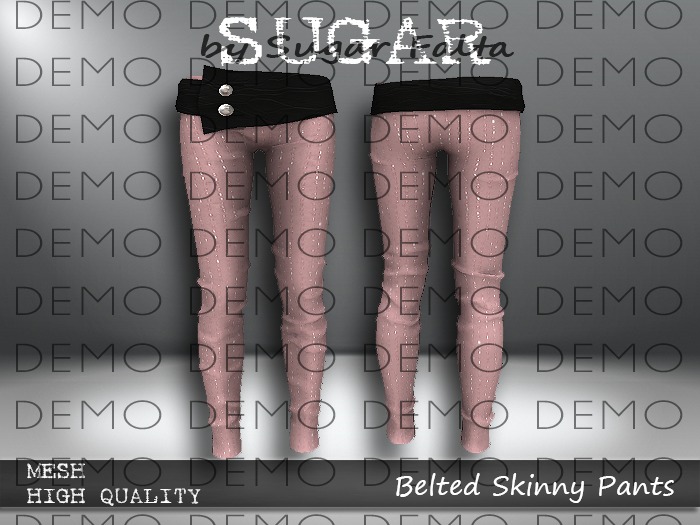 SUGAR Belted Skinny Pants DEMO Boxed