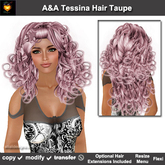 A&A Ivana Hair 11 Colors Value Pack (11 Assorted Colors).  Rich full soft curled long hairstyle