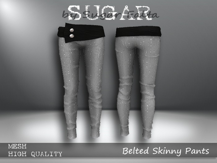 SUGAR Belted Skinny Pants LUSH2 Boxed