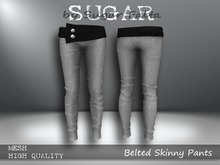 SUGAR Belted Skinny Pants LUSH2 Boxed