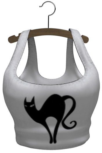 ::Marshmallows::Kitty Back Knotted Top