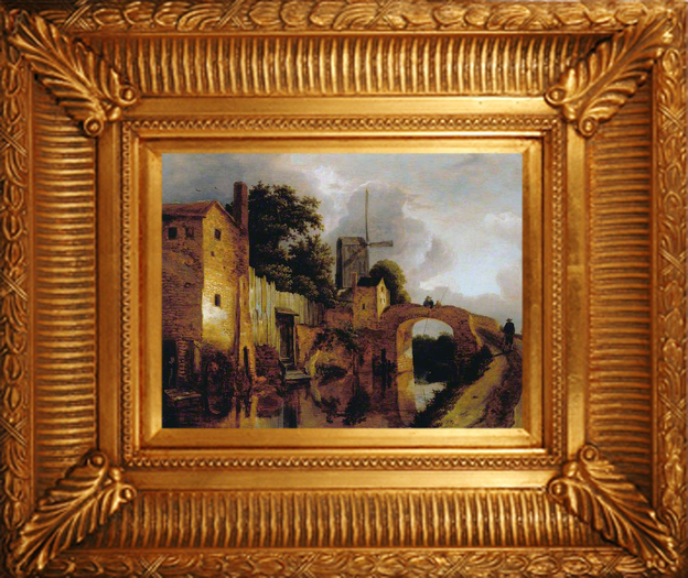 Jacob Van Ruisdale - Canal With Bridge