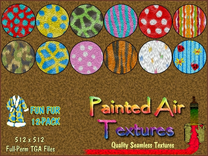 Painted Air Textures - Fun Fur 12-Pack