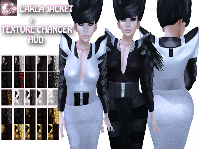 N1CO Carla Pencil Skirt + Jacket  (mesh) demo - boxed