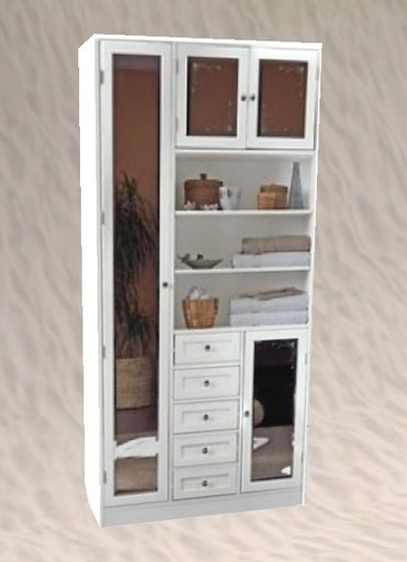 Bathroom - locker - white