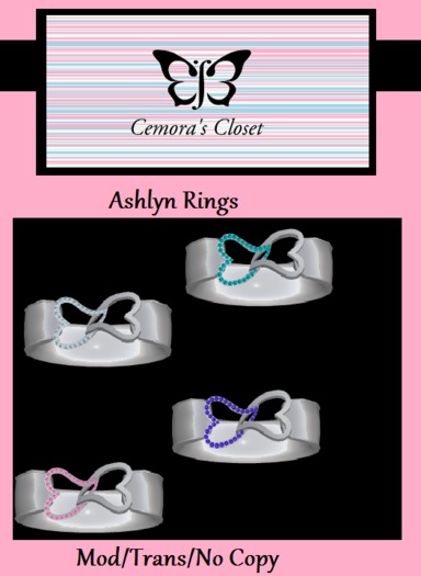 *Cemora's Closet* Ashlyn Rings