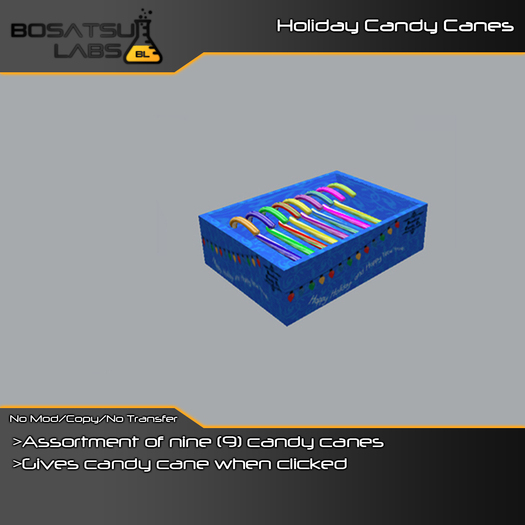 [B. Labs] Holiday Candy Canes - Boxed