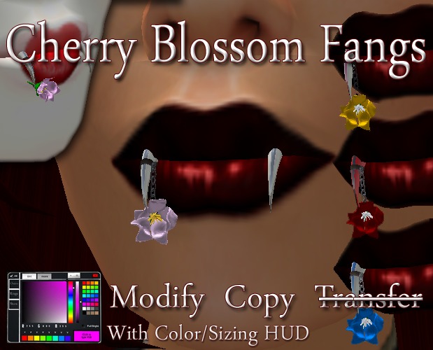 .:harmless INK:. Cherry Blossom Fangs 