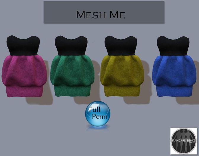 Mesh Me- Puffy Mesh Dress Full Perm