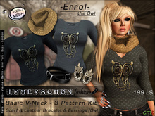 Immerschoen-BodyCult MESH Shirts Errol the Owl 3 Pattern Kit.