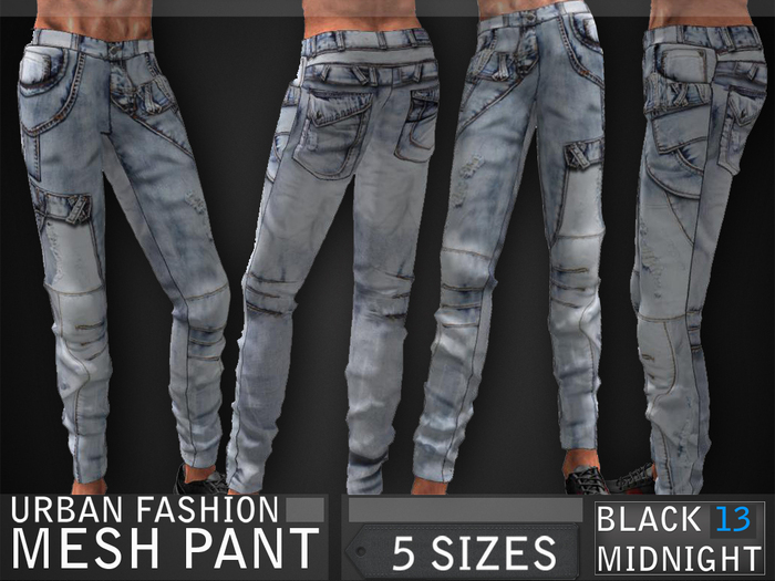 Mesh Denim Pant the urban (Blackmidnight13)