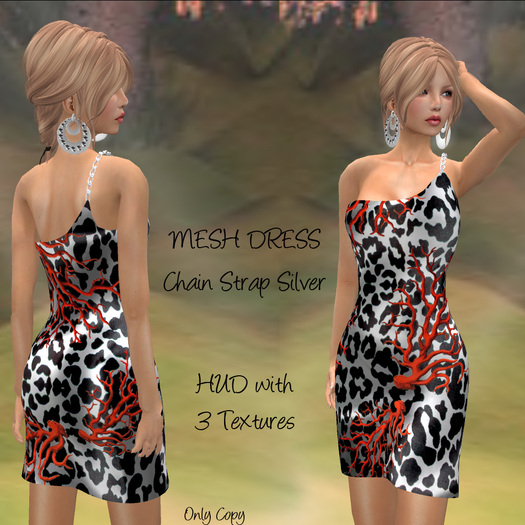 Anais' Mesh Dress Chain Strap Silver