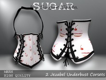 SUGAR Jezabel Underbust Corset - CUPCAKES Boxed