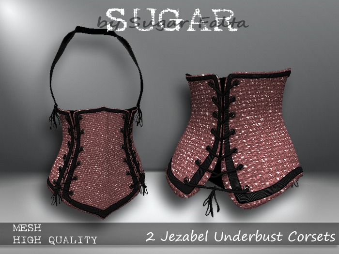SUGAR Jezabel Underbust Corset - BLUSH Boxed