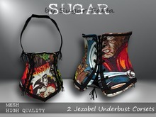 SUGAR Jezabel Underbust Corset - MONSTERS Boxed