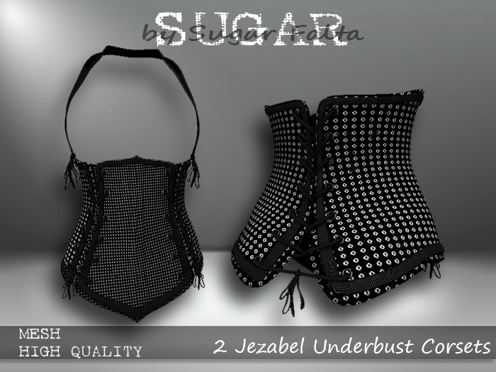SUGAR Jezabel Underbust Corset - STUDDED Boxed