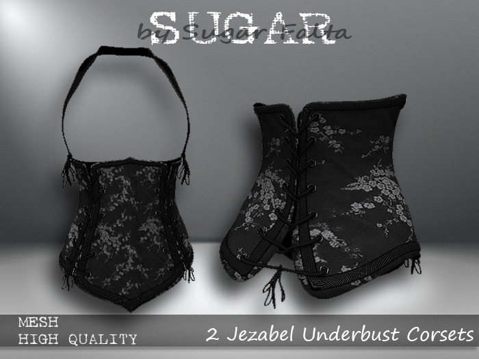 SUGAR Jezabel Underbust Corset - CHERRY BLOSSOMS Boxed