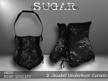 SUGAR Jezabel Underbust Corset - CHERRY BLOSSOMS Boxed