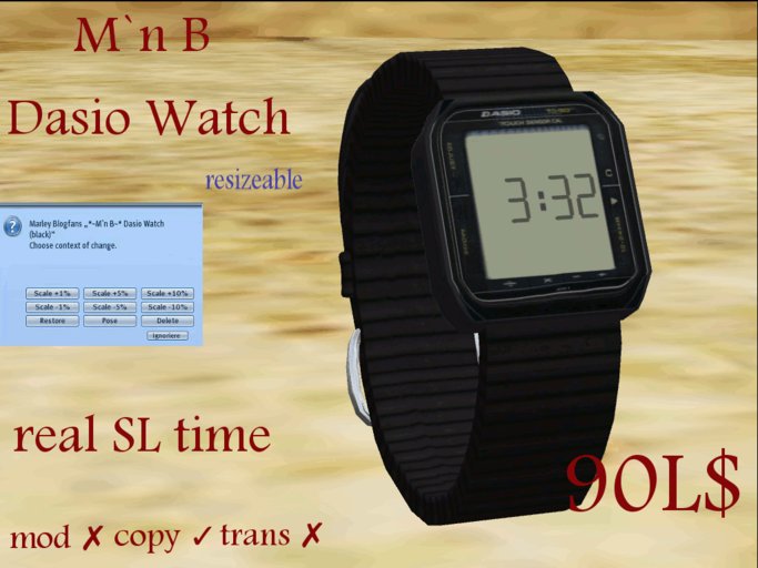 *~M`n B~* Dasio Watch (black)