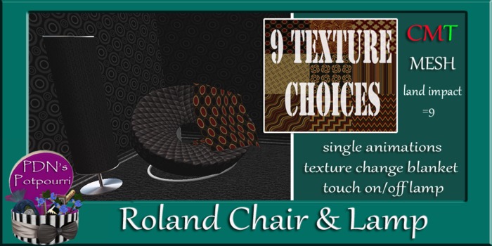 PDN: Roland Chair and Lamp boxed