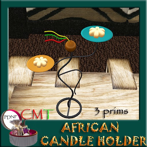 PDN: AFRICAN CANDLE HOLDER BOXED