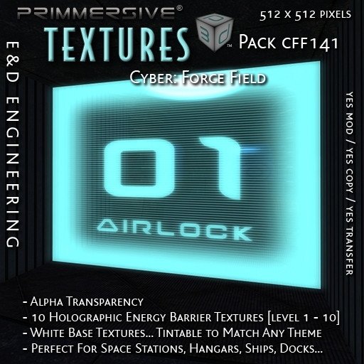 Second Life Marketplace - [CFF141] 10 Airlock Security Barriers and ...