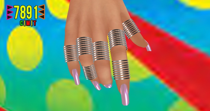 [7891.] Xena Rings - Silver (W\Resize)