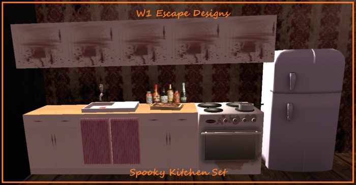 Second Life Marketplace - Spooky Kitchen Set