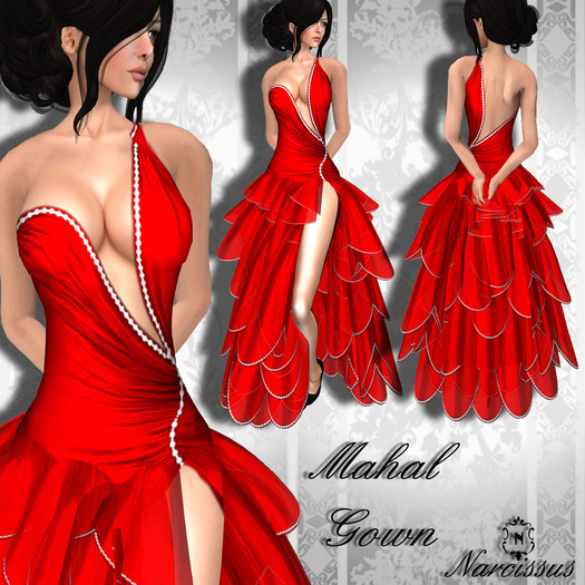 ~Narcissus~Mahal Gown Red