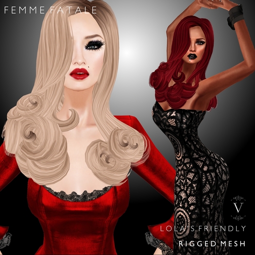 Vanity Hair: Femme Fatale-Light Reds(MESH)
