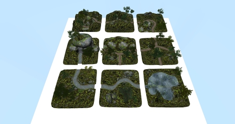 Second Life Marketplace - Mesh Landscape kit 5 (way cross)20 Prim ...