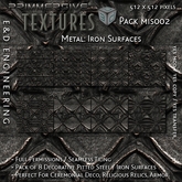 [MIS002] 8 512px Decorative Pitted Iron or Steel Surfaces for Ceremonial Decoration, Relics and Armor by E&D ENGINEERING
