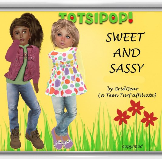 TOTSIPOP! Sweet and Sassy Mesh Clothing Set