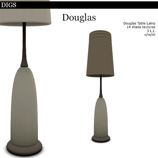 DIGS - Douglas Table Lamp [MESH]