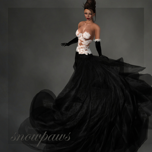 Snowpaws - Sadire gown - lynx