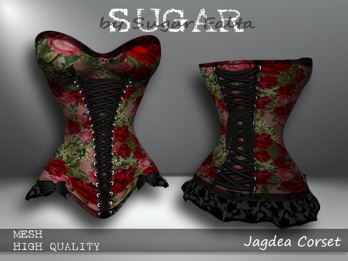 SUGAR Jagdea Corset RETRO ROSE Boxed
