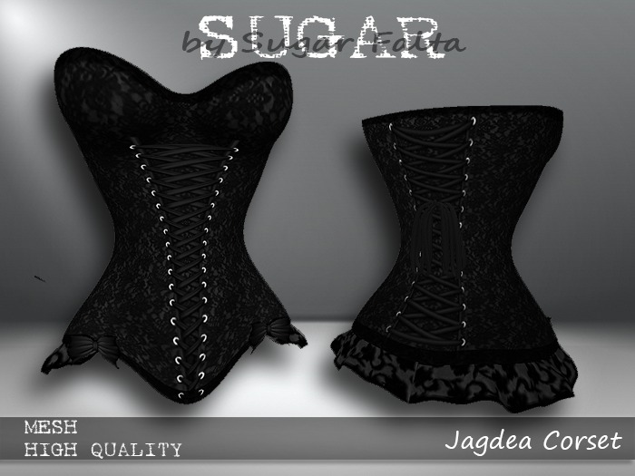 SUGAR Jagdea Corset LACE NOIR Boxed